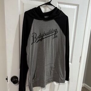 Bodybuilding Black and Gray Core Series Shirt